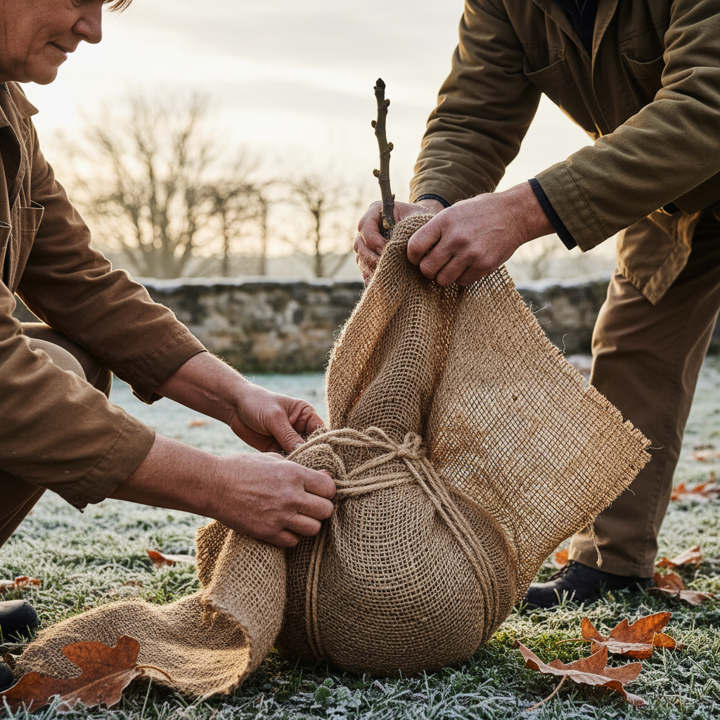 Wrapping Fig Trees in Burlap: Protecting Delicate Mediterranean Stems from Frost — visual companion 2