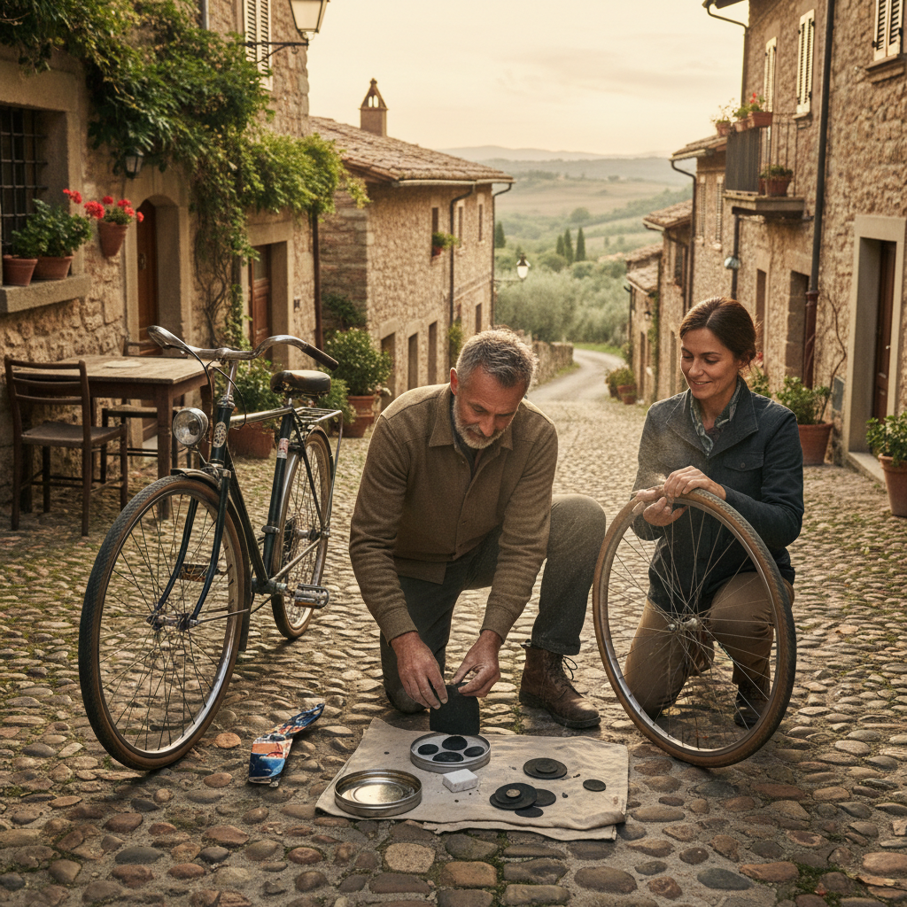 Puncture Repair Kits in Metal Tins: Rubber Patches and Chalk Dust Nostalgia — visual companion 3
