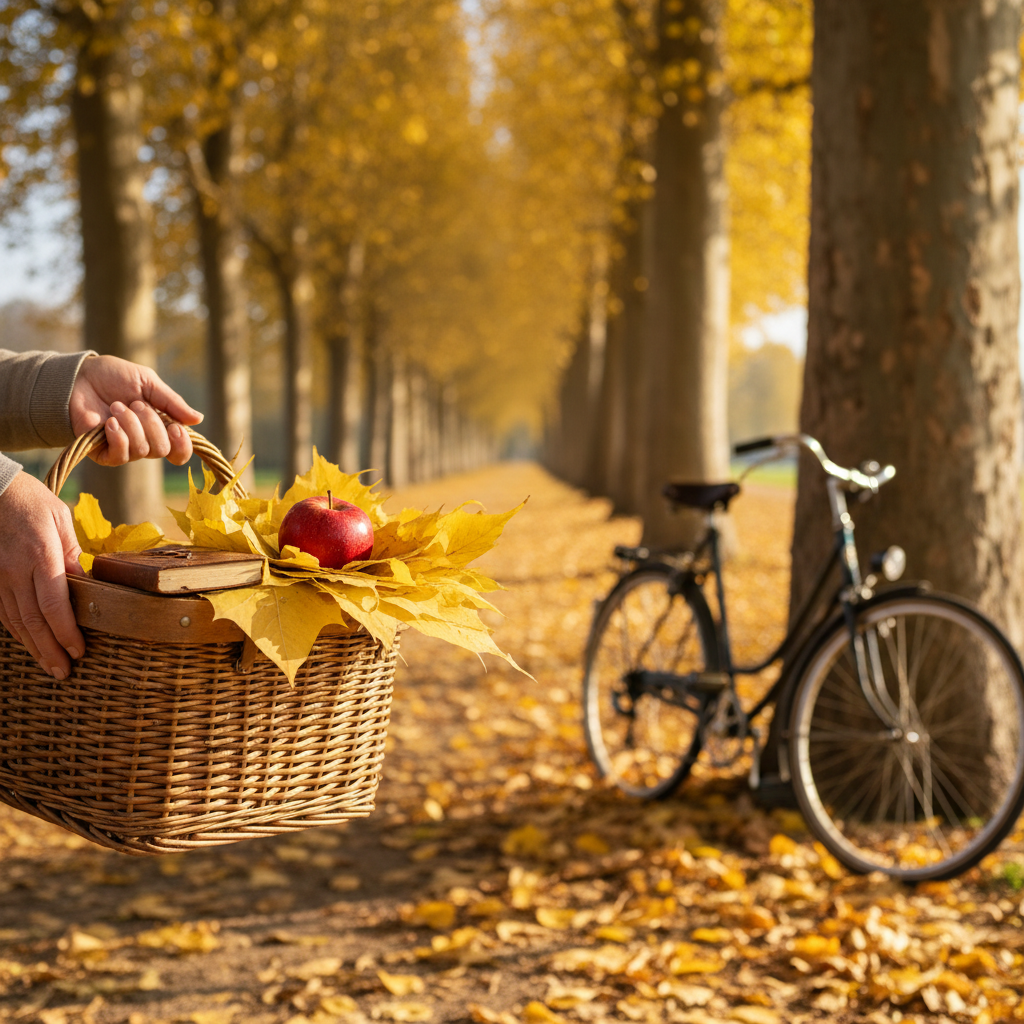 Autumn Cycling Through Golden Poplar Alleys: Crisp Air and Whirling Leaves — visual companion 2