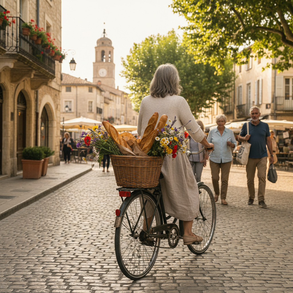 Carrying Baguettes and Flowers on the Rear Carrier: European Daily Errands — visual companion 3