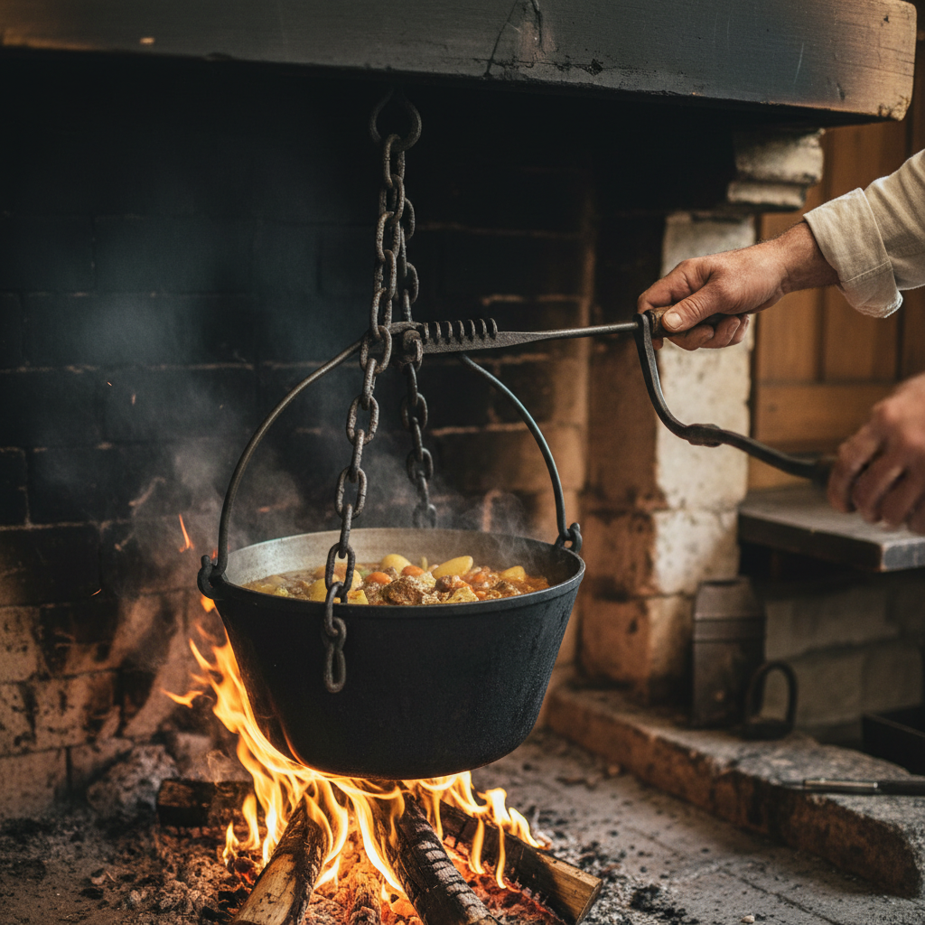 The Cast Iron Kettle Hanger: Adjusting Cooking Pots Over Birch Hearth Flames — visual companion 2