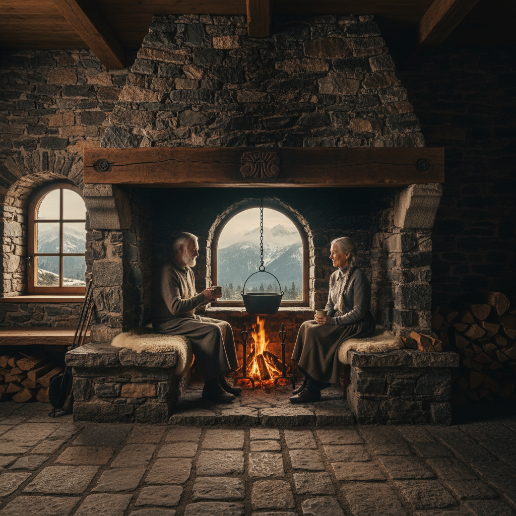 Inglenook Fireplaces: Benches Built Inside the Chimney Breast for Cold Nights — visual companion 3