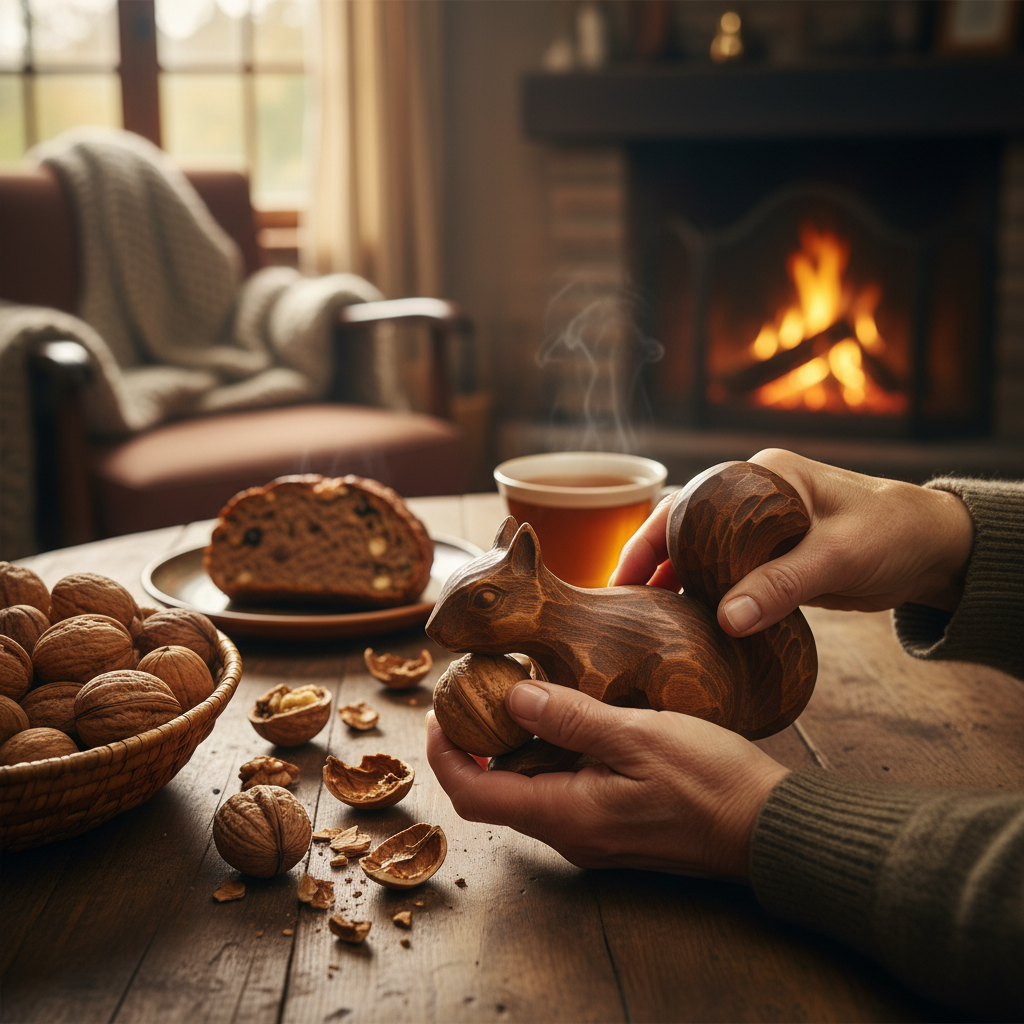 The Walnut Cracker by the Fireplace: Evening Shelling and Autumn Nut Breads — visual companion 2