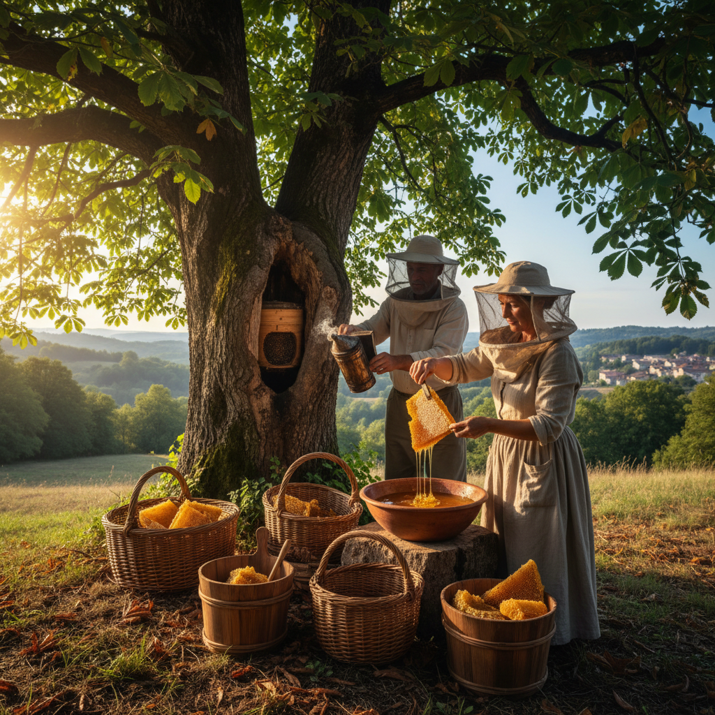 Wild Honey Harvesting from Chestnut Groves: Deep Amber Flavours and Comb Wax — visual companion 3