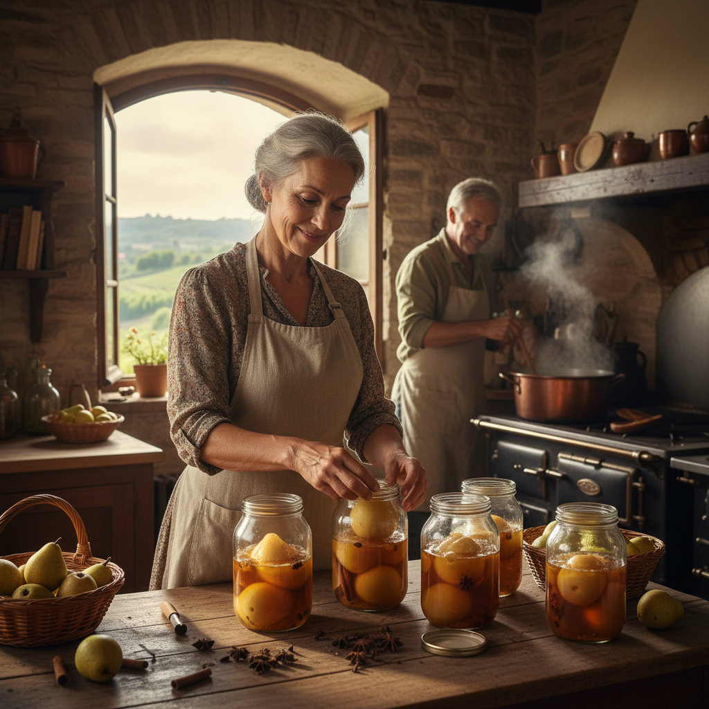 Preserving Pears in Spiced Syrups: Cinnamon Sticks, Cloves, and Mason Jars — visual companion 3