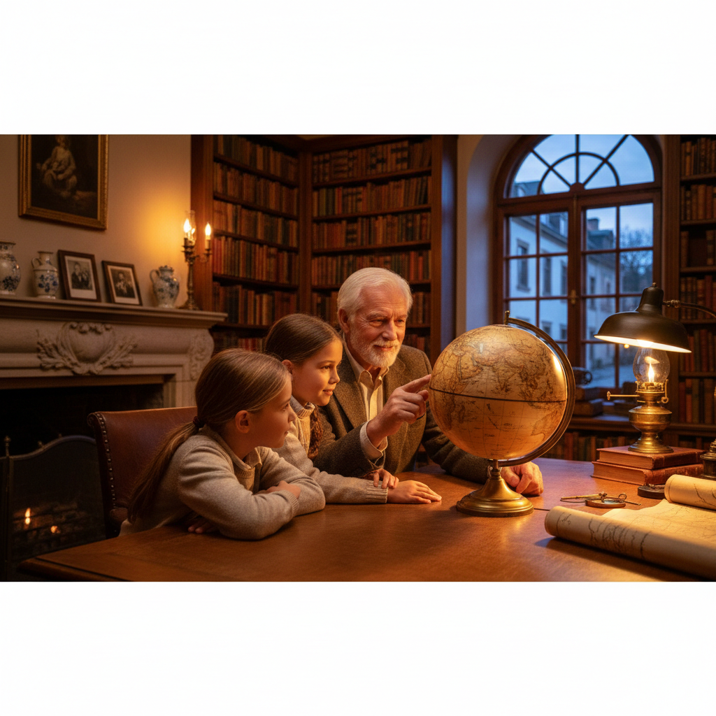 Looking at the World Globe by Lamplight: Tracing Ancestral Voyages with Young Fingers — visual companion 3