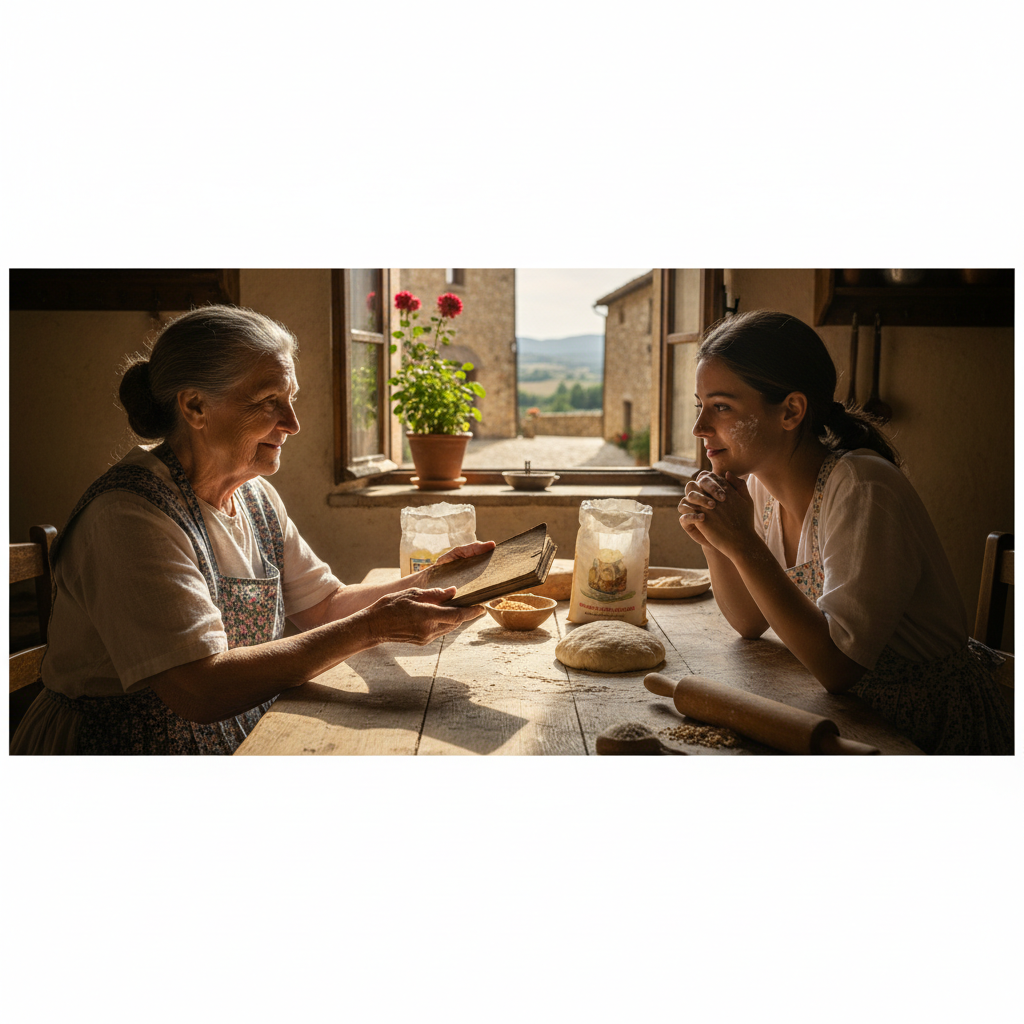The Family Recipe Notebook Handed to a Granddaughter: Flour Smudges and Love — visual companion 3