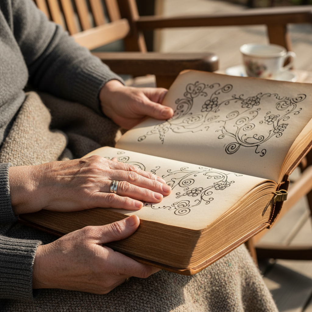 Quiet Companion Reading on the Porch: Two Generations Lost in Good Books — visual companion 2