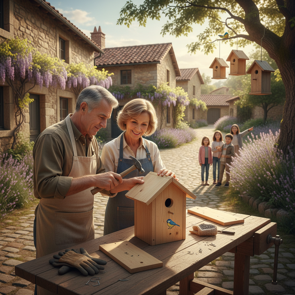 Building a Wooden Birdhouse Together: Hammering Nails and Waiting for Blue Tits — visual companion 3