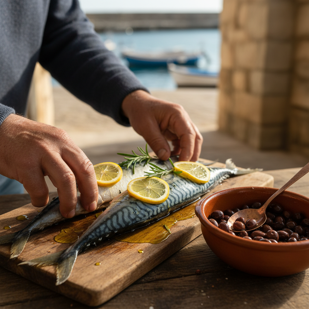 The Harbour Fish Fry: Simple Lemon, Hot Olive Oil, and Fresh Mackerel — visual companion 2