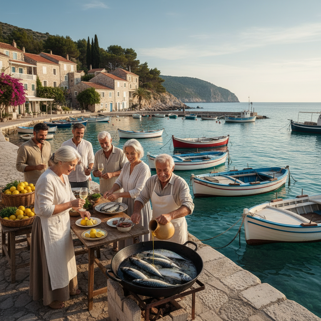 The Harbour Fish Fry: Simple Lemon, Hot Olive Oil, and Fresh Mackerel — visual companion 3