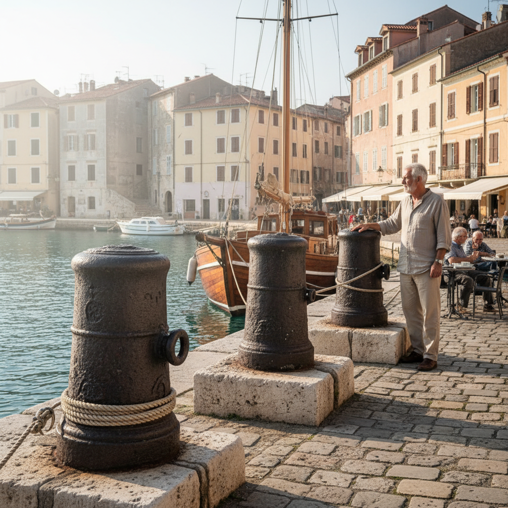 Mooring Bollards Carved from Ship Cannons: Historic Iron Along European Quays — visual companion 3