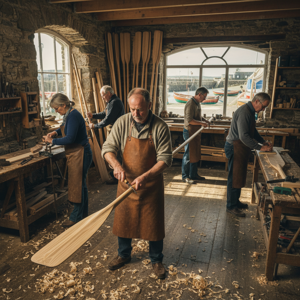 The Wooden Oar Workshop: Shaving Ash Blades for Pilot Gigs — visual companion 3