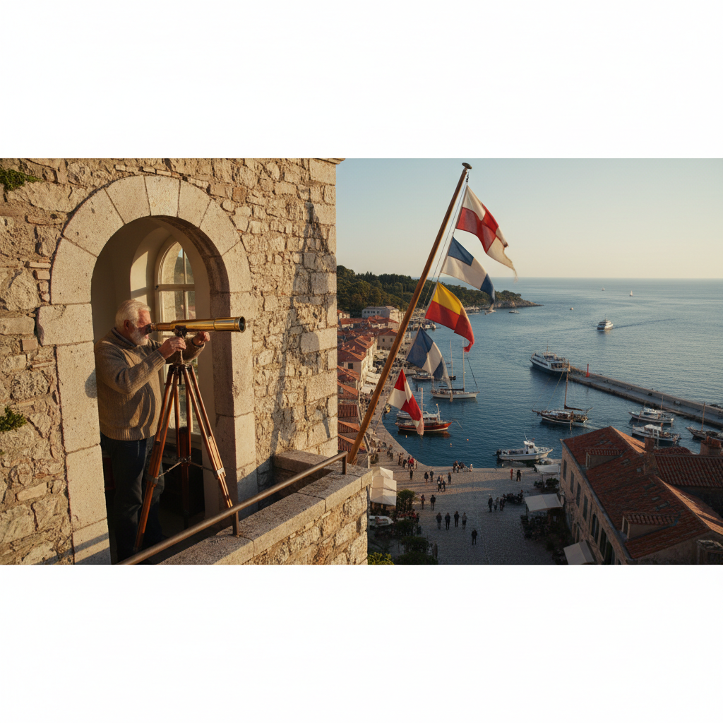 The Harbour Master's High Window: Brass Telescopes and Flagpole Signals — visual companion 3