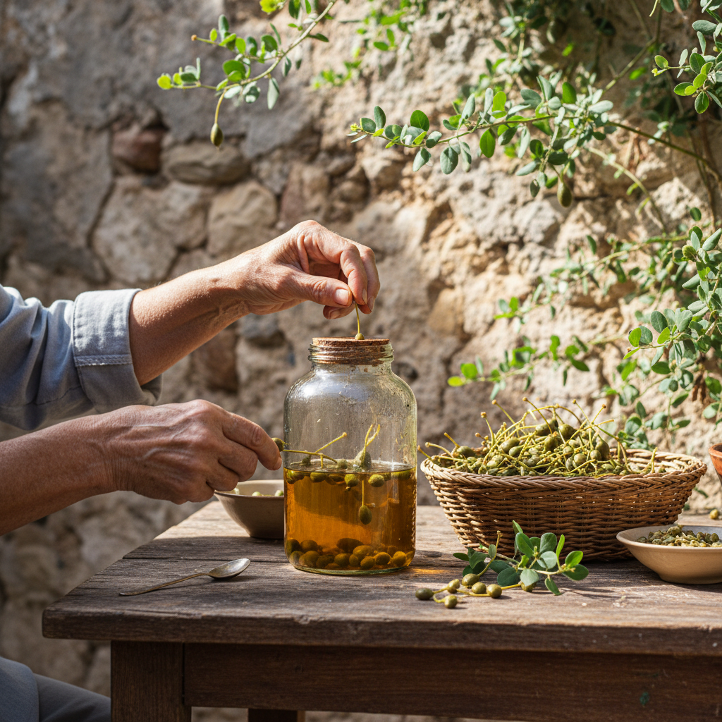 Cracking Wild Capers in Vinegar: Foraging Coastal Walls in Early Summer — visual companion 2