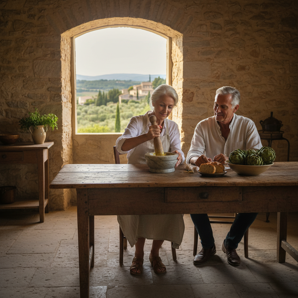 The Traditional Mortar for Aioli: Pestle Rhythms and Golden Emulsions — visual companion 3