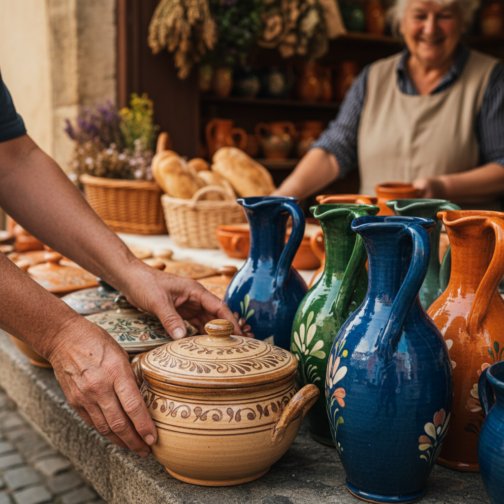 The Village Ceramic Fair: Handcrafted Jugs, Casseroles, and Cheerful Stalls — visual companion 2