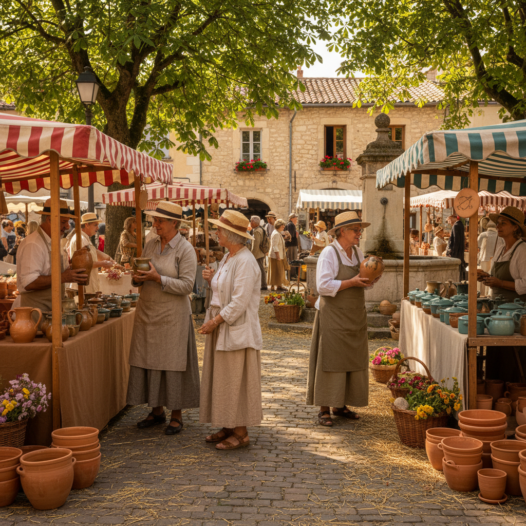 The Village Ceramic Fair: Handcrafted Jugs, Casseroles, and Cheerful Stalls — visual companion 3