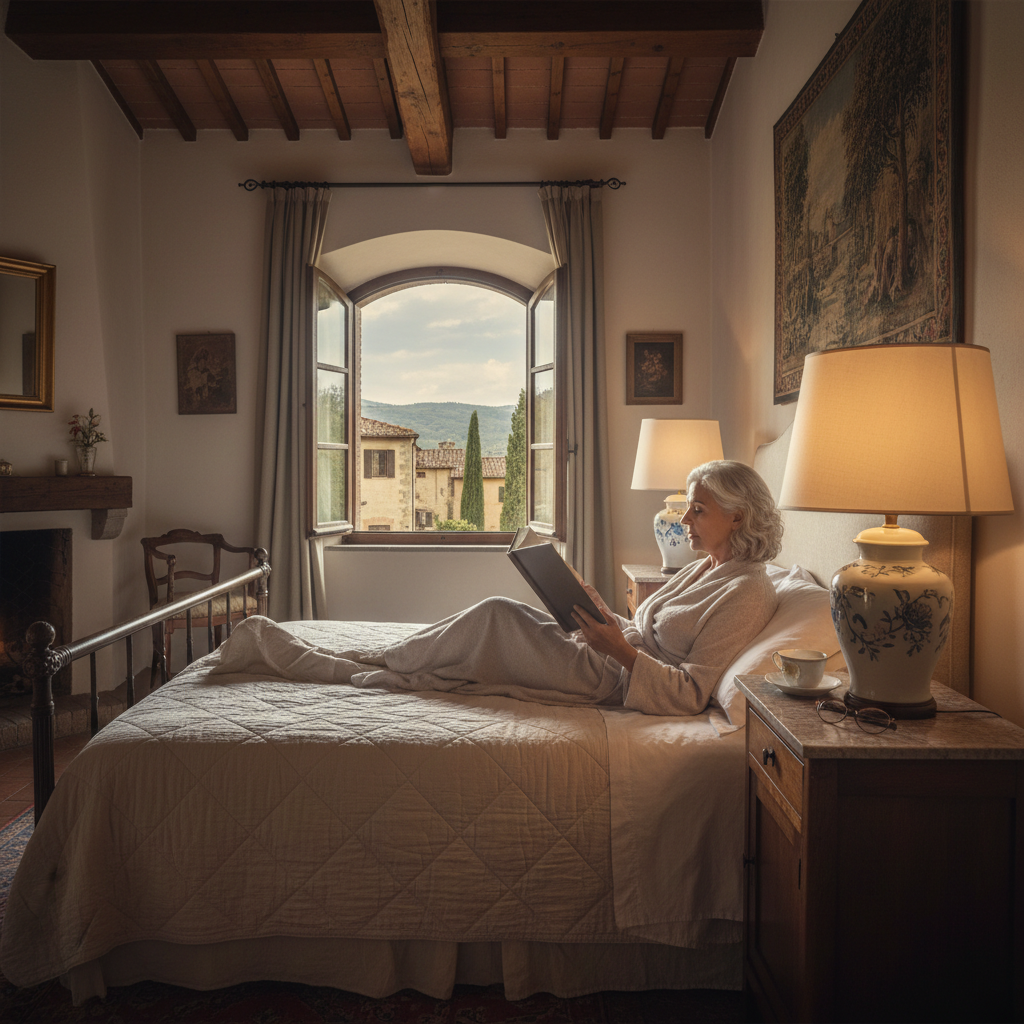 The Soft Glow of the Bedside Lamp: Turning the Page of an Absorbing Novel — visual companion 3