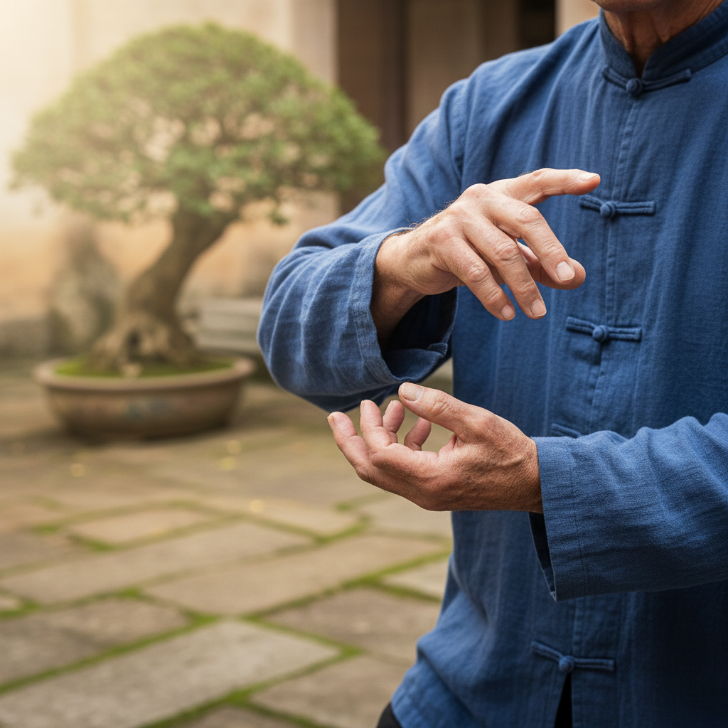 Tai-txi per a l’equilibri, la fluïdesa i l’estabilitat interior — Imatge editorial 2
