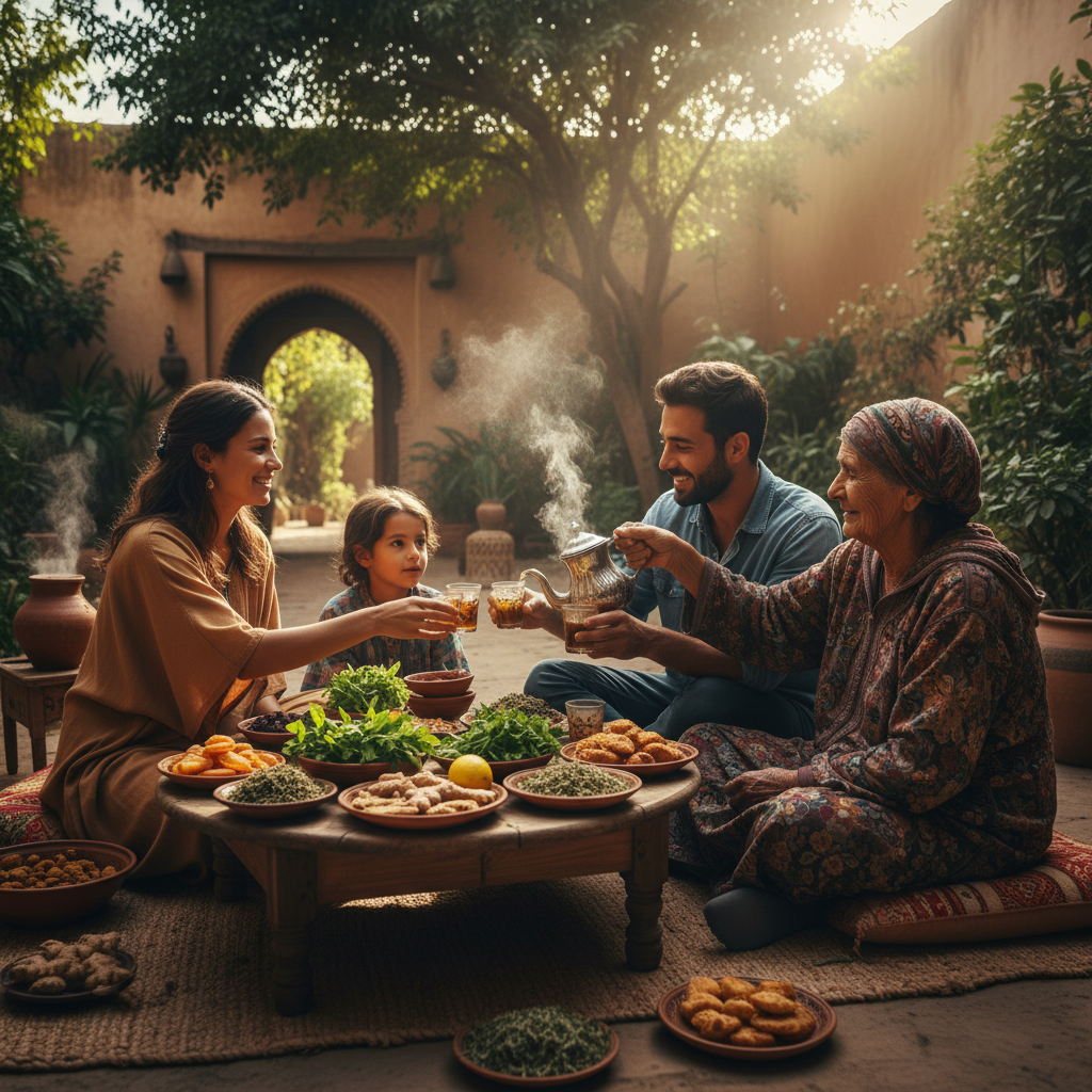 Tradicions del te i infusions d’herbes arreu del món — Imatge editorial 3