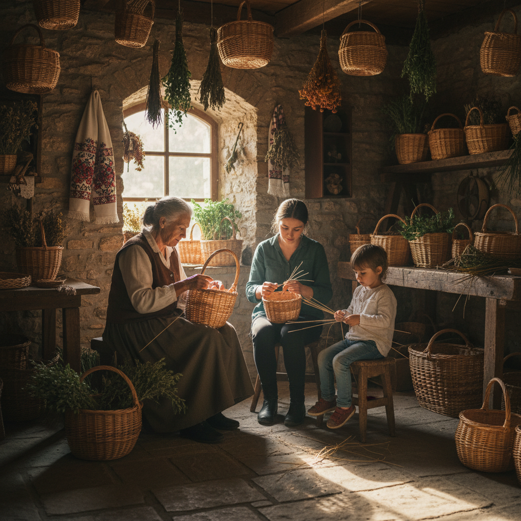 Artesania popular tradicional i cistelleria — Imatge editorial 3