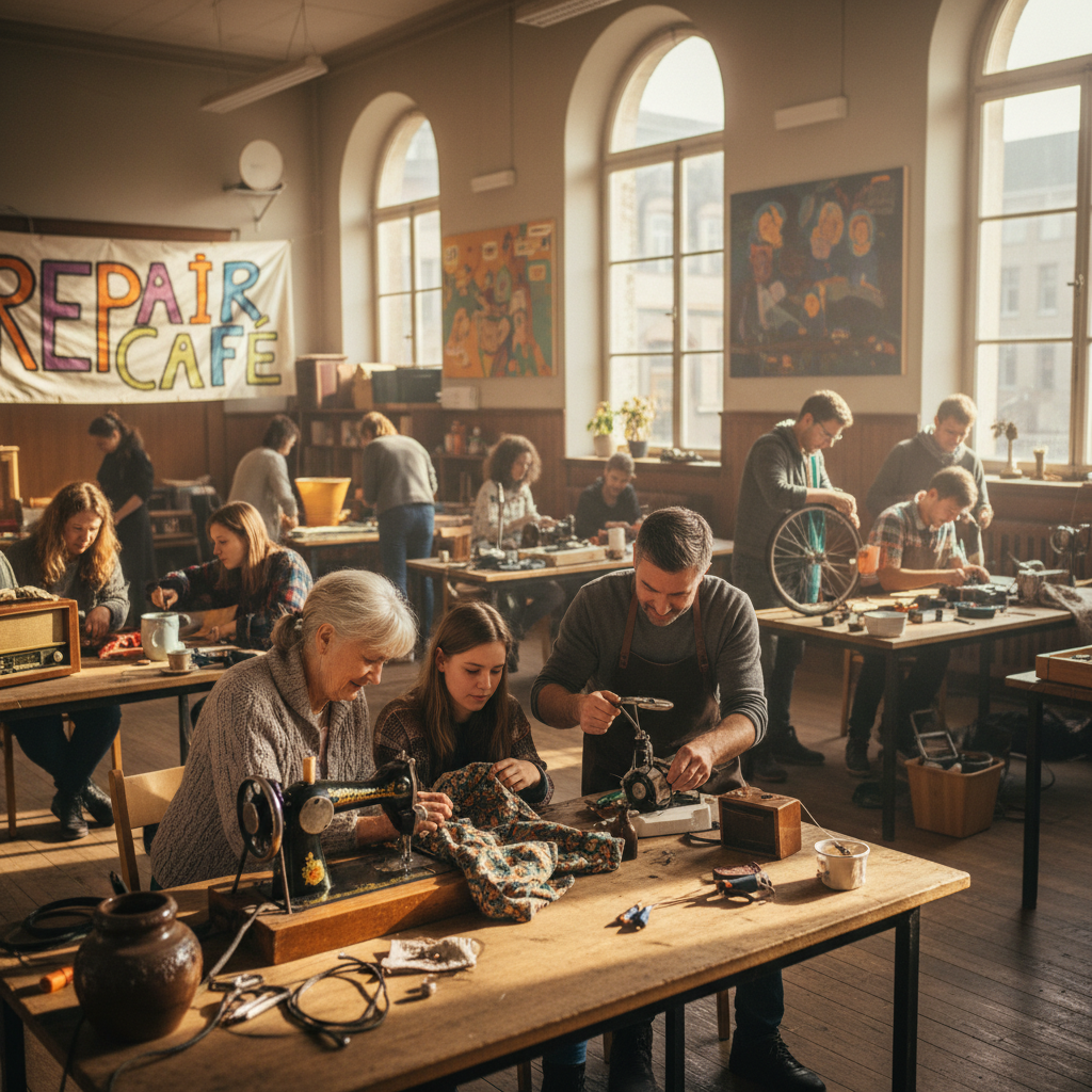 مقاهي الإصلاح: إصلاح الأشياء العزيزة معًا — مادة بصرية تحريرية 3