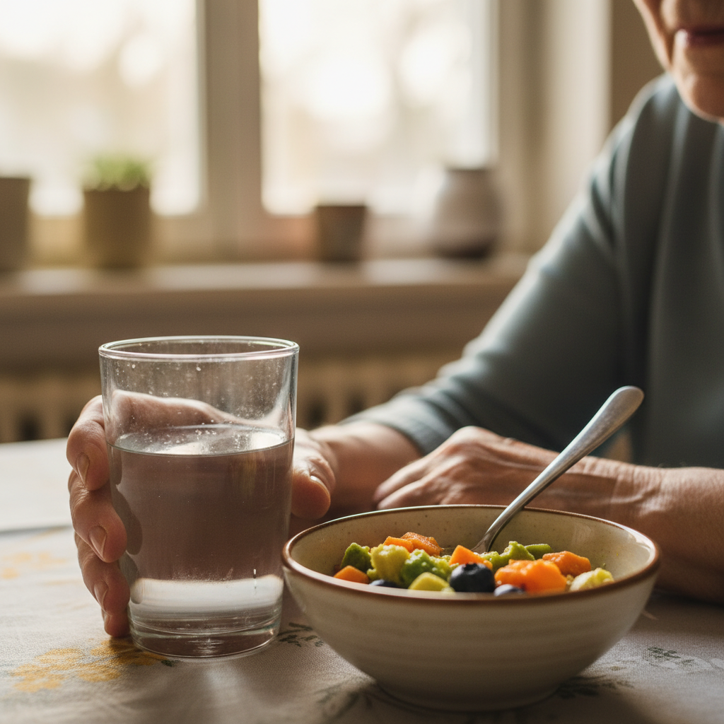 Sanfte Ernährung: Ernährung und Flüssigkeitszufuhr im Alter — Redaktionelles Bild 2