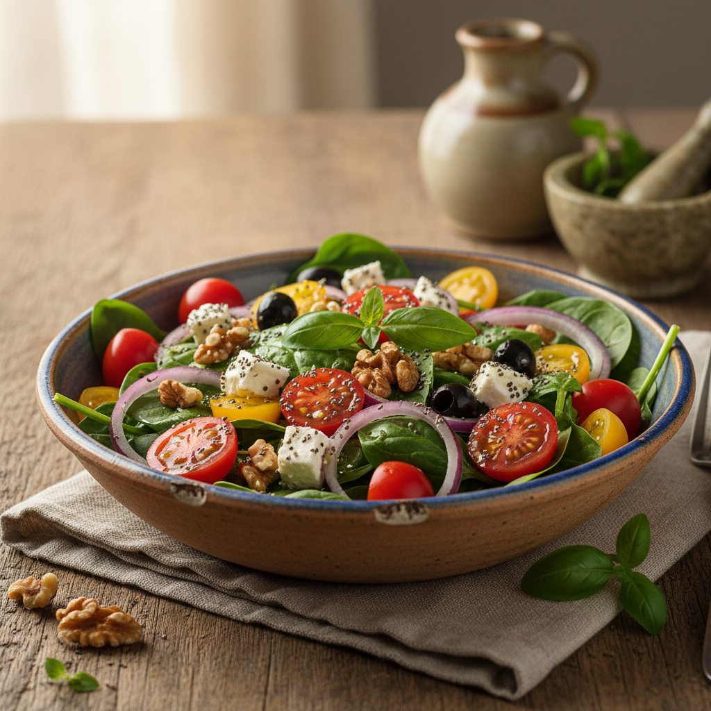 Superfoods und tägliche Vitalität in der mediterranen Küche — Redaktionelles Bild 2