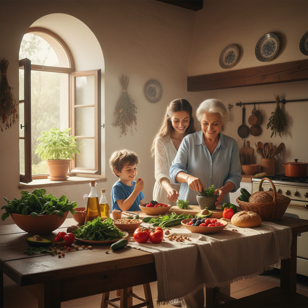 Superfoods und tägliche Vitalität in der mediterranen Küche — Redaktionelles Bild 3