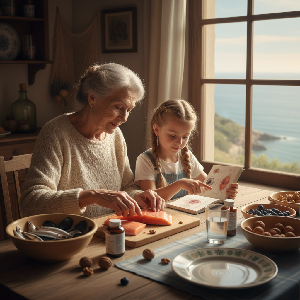 Marine Omega-3-Fettsäuren: Schutz der Makulaintegrität der Netzhaut und der zerebralen Mikrozirkulation — Redaktionelles Bild 3