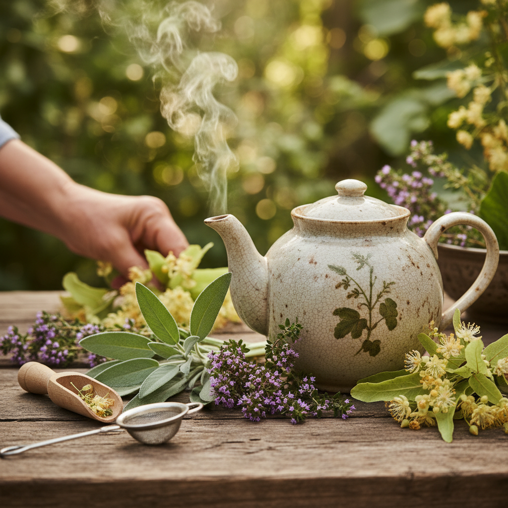 疗愈者的茶壶:晚年生活中的庭园鼠尾草、山地百里香与椴树花 — 编辑配图 2