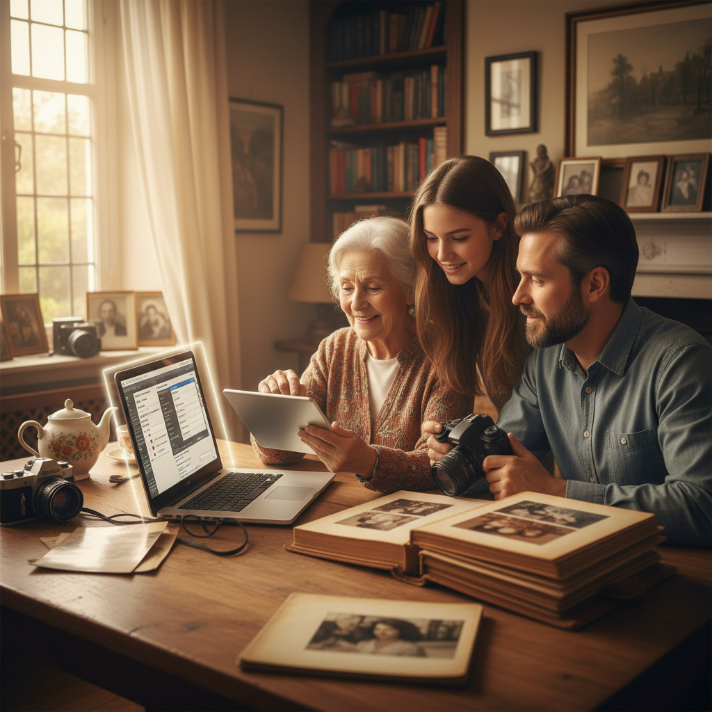 Au-delà du nom de fichier : intégrer des métadonnées IPTC et EXIF aux photographies numériques familiales — Visuel éditorial 3