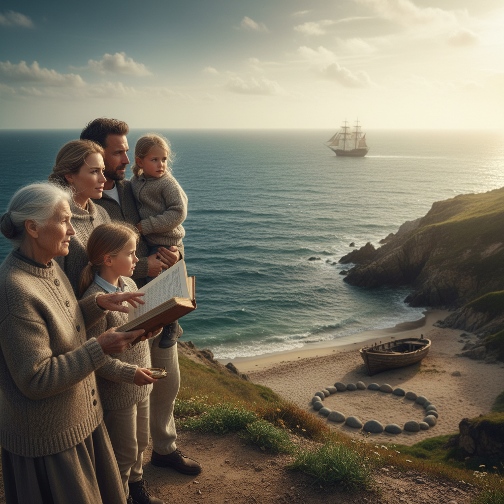 La travessia de l’oceà: documentar les rutes migratòries ancestrals, els vaixells i els nous començaments — Imatge editorial 3