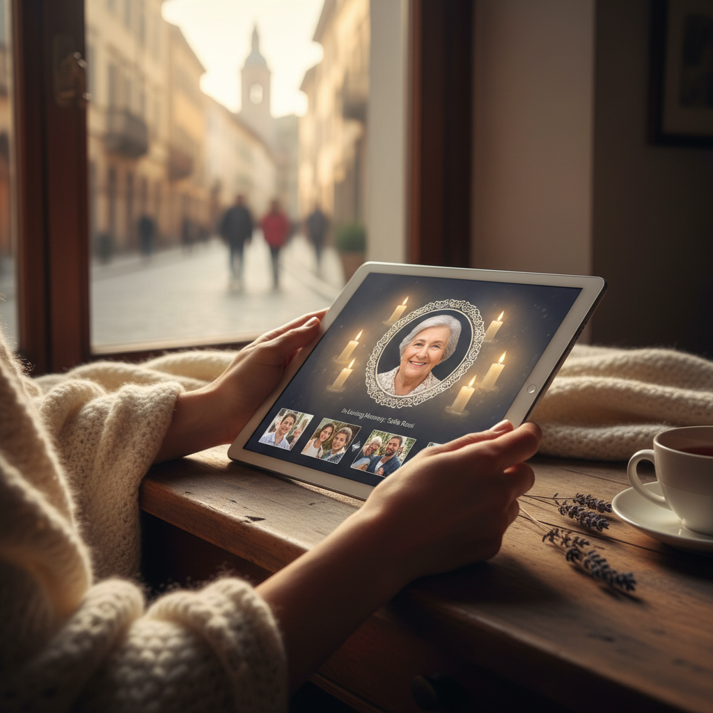 عبر المحيطات: كيف تواسي النُّصُب التذكارية الرقمية الحية العائلات المقيمة في الخارج — مادة بصرية تحريرية 2
