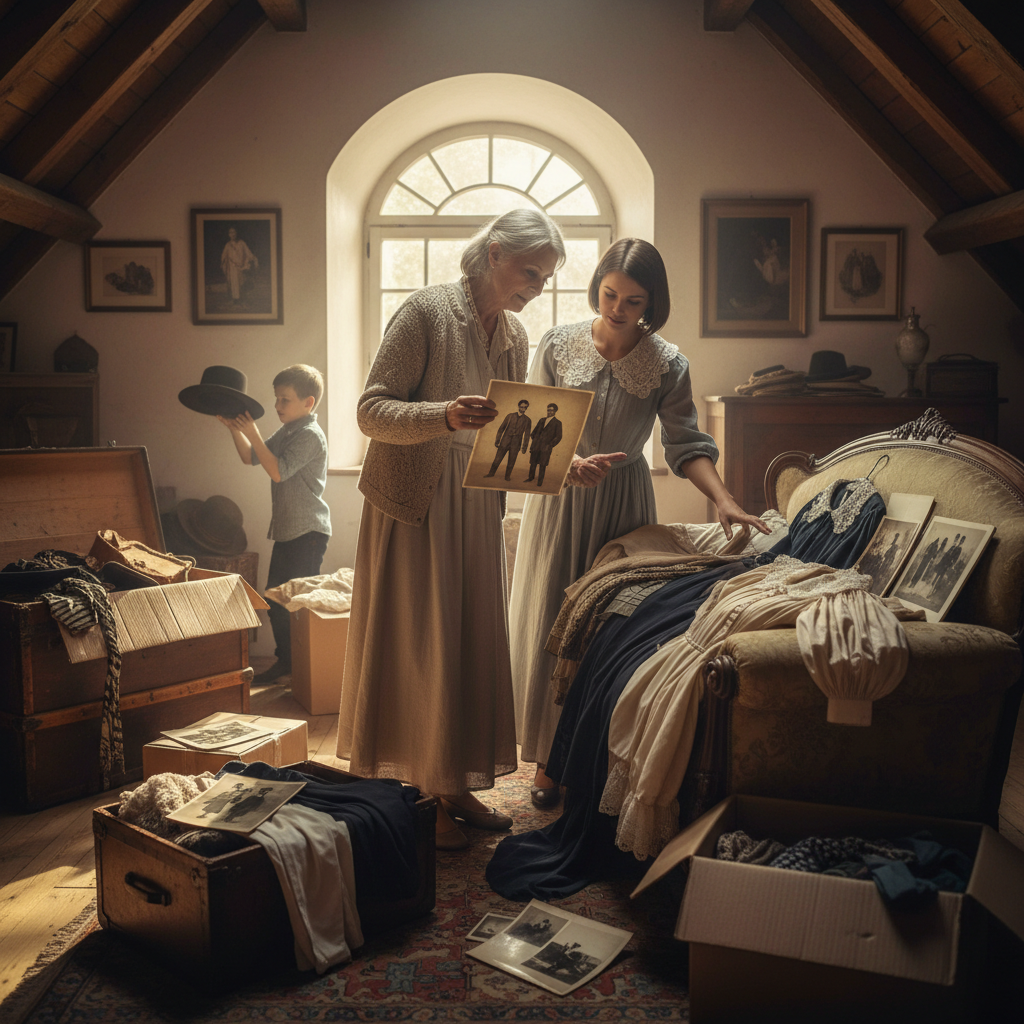 Volti del passato: datare fotografie di famiglia senza nomi grazie alla moda e agli stili dei colletti — Immagine editoriale 3