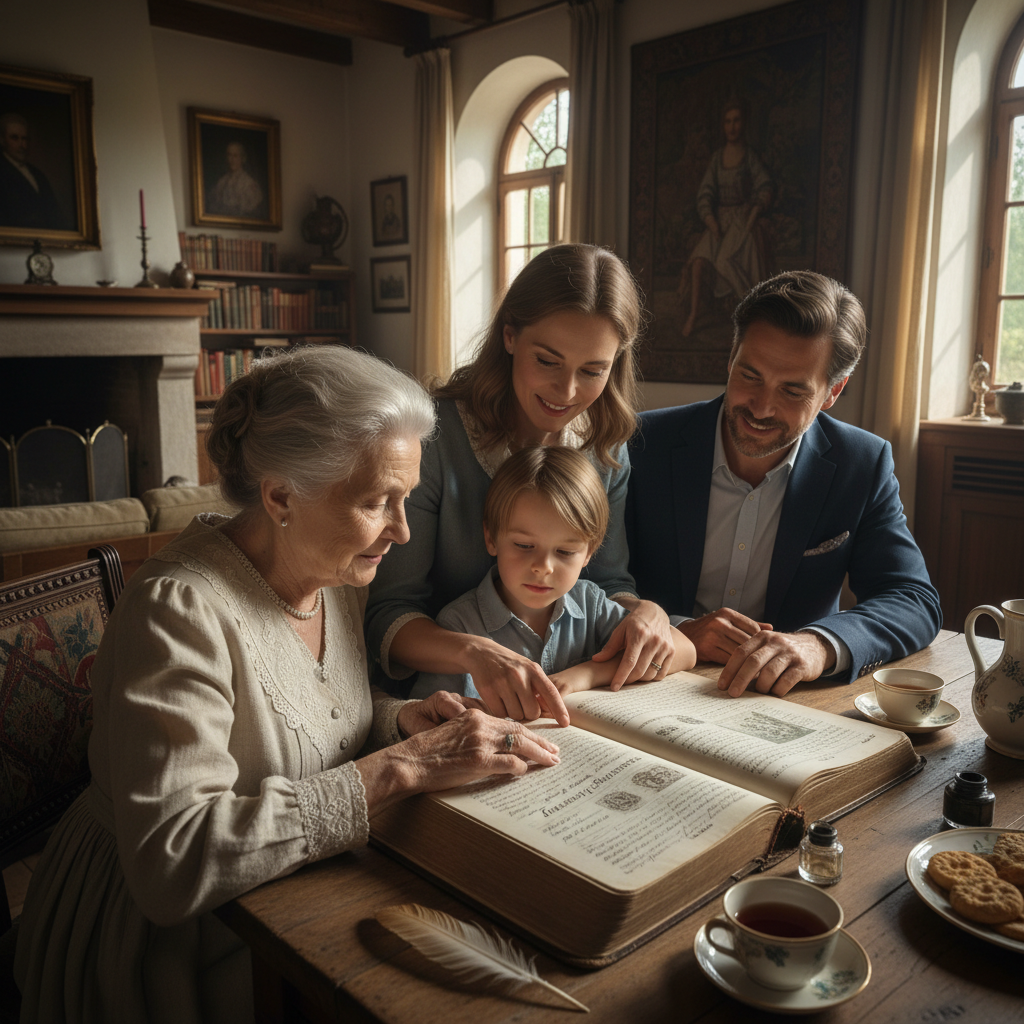 La Bibbia di famiglia: preservare i sacri registri genealogici manoscritti — Immagine editoriale 3