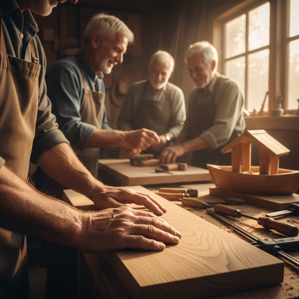 El cobertizo de carpintería: proyectos prácticos y camaradería para hombres mayores — Imagen editorial 2
