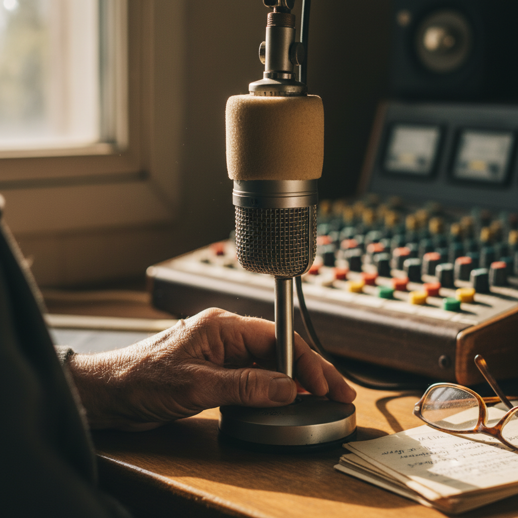Voix sur les ondes : des conteurs seniors sur les radios communautaires locales — Visuel éditorial 2