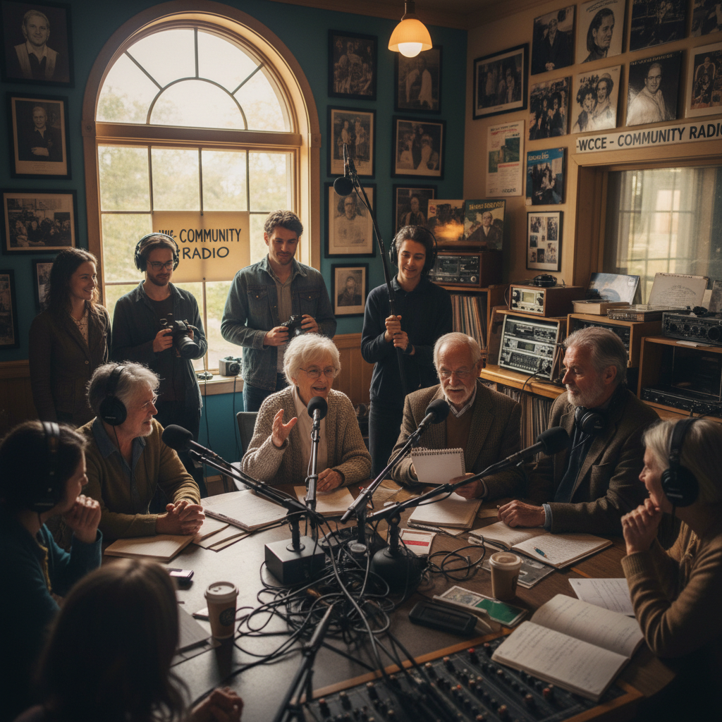 Voix sur les ondes : des conteurs seniors sur les radios communautaires locales — Visuel éditorial 3