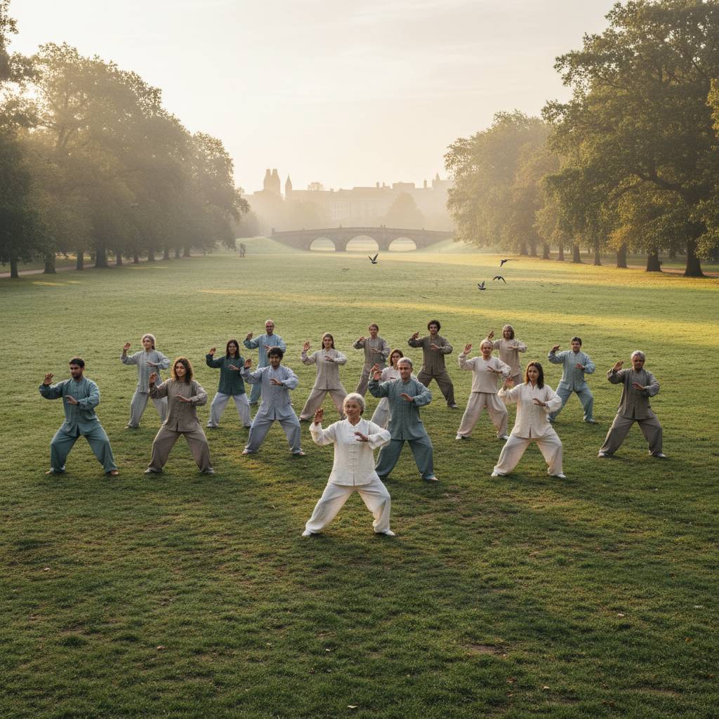 S’écouler comme l’eau : tai-chi matinal à Park Meadows pour l’équilibre et la paix — Visuel éditorial 3